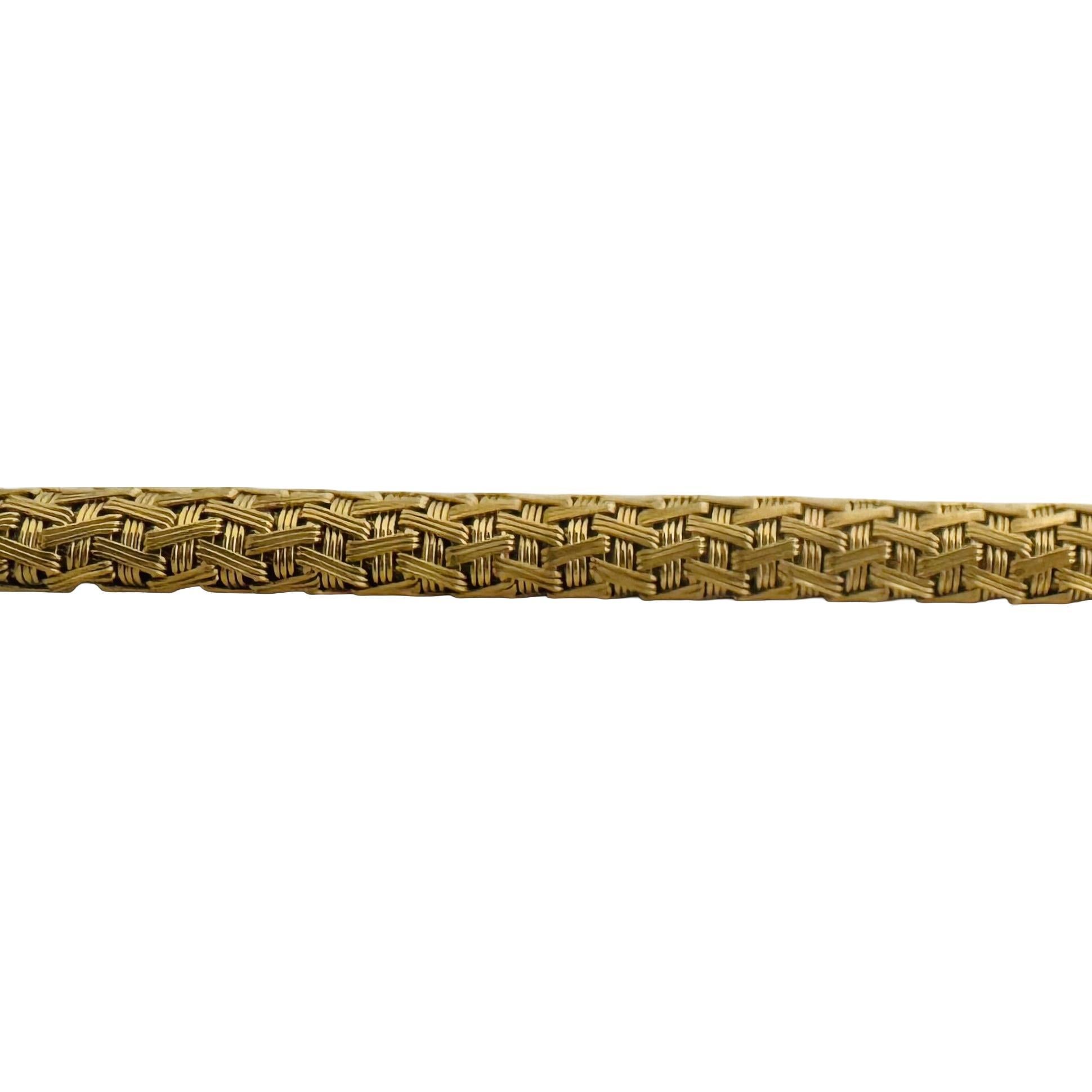 Women's 18k Yellow Gold 40g Solid Heavy 8mm Ladies Fancy Mesh Bracelet 7.5