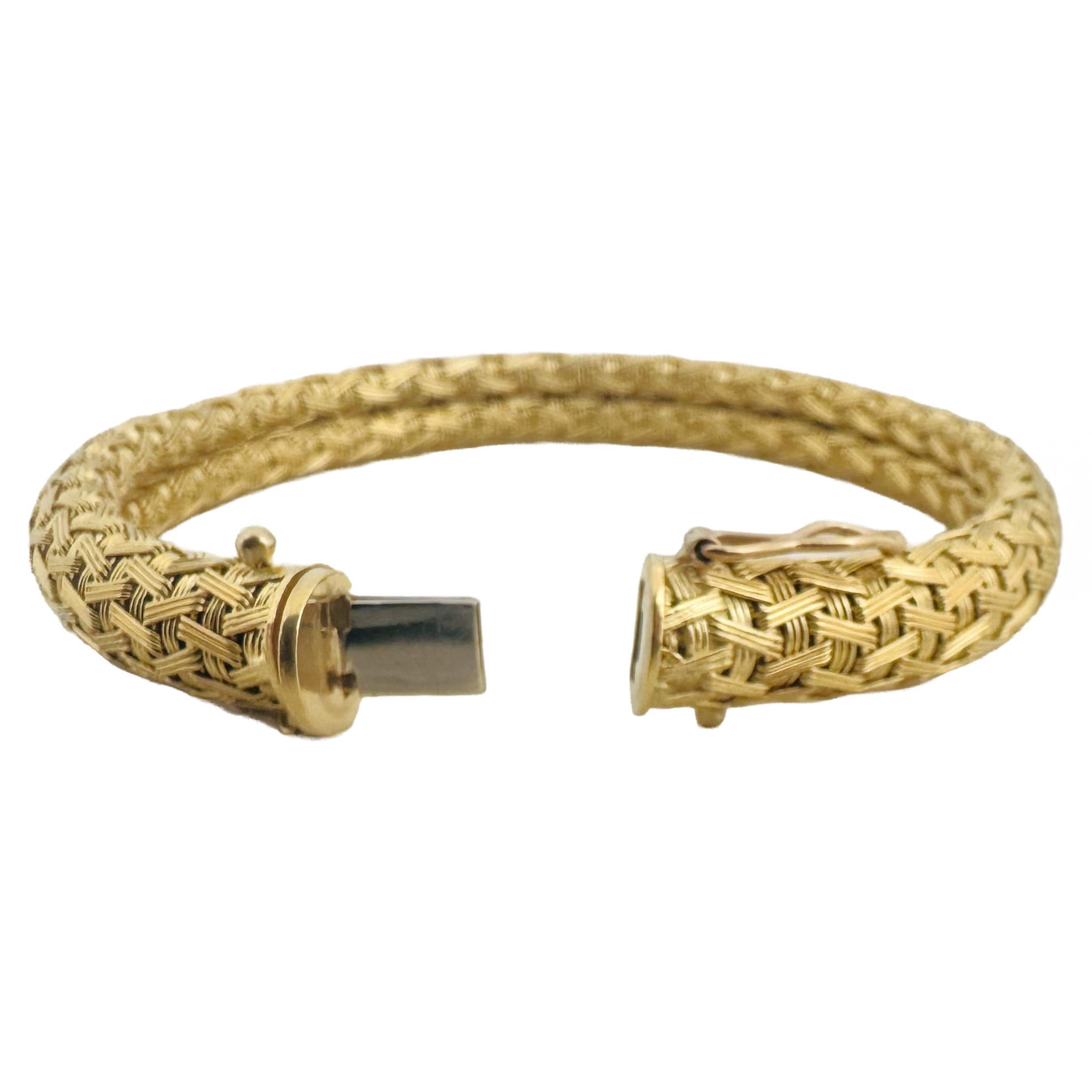 18k Yellow Gold 40g Solid Heavy 8mm Ladies Fancy Mesh Bracelet 7.5
