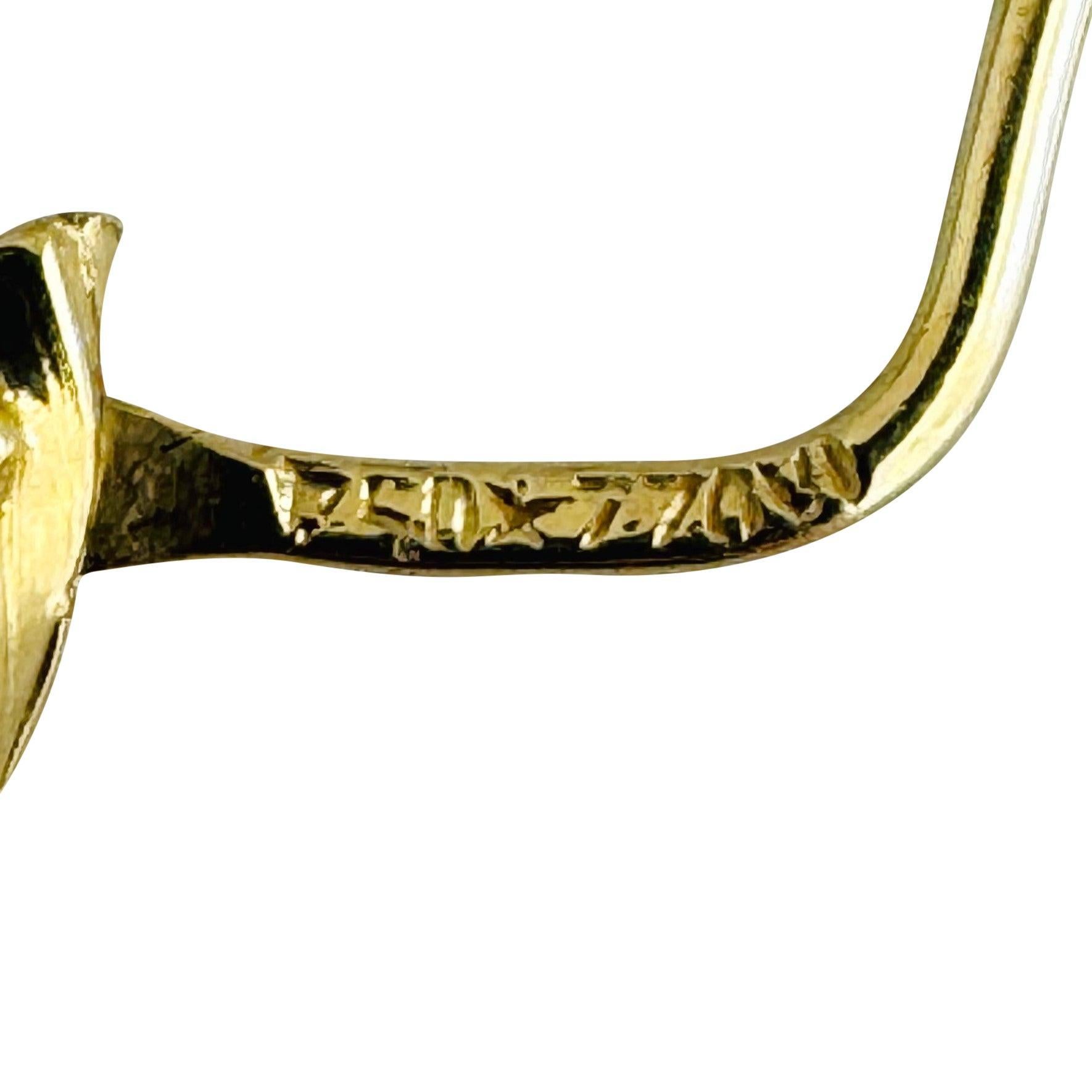 18k Gelbgold 4.3g Damen gedrehte Creolen Italien 1,2