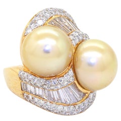 18k Yellow Gold 4.50ct Golden South Sea Pearl Ring