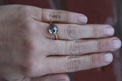 18k Yellow Gold 4.82 Carat Rustic Rosecut Diamond Ring