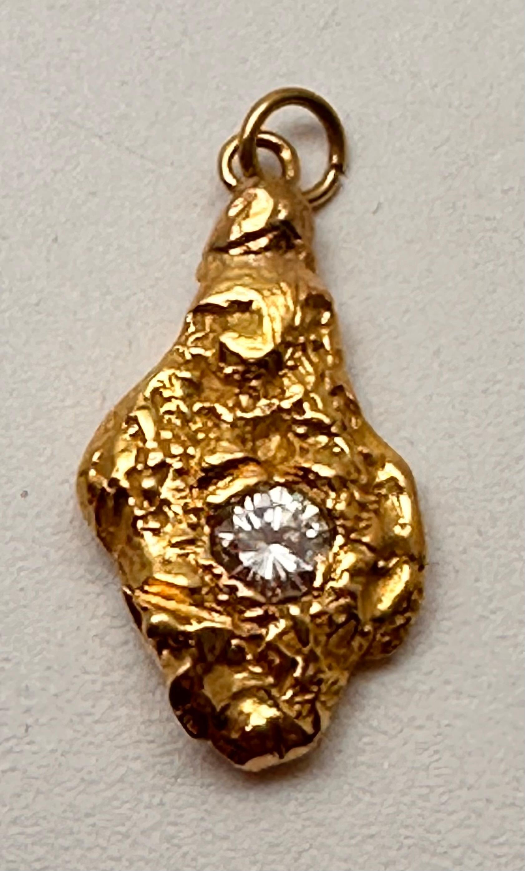 18k Yellow Gold 4mm Round Sparkly Diamond 1/2