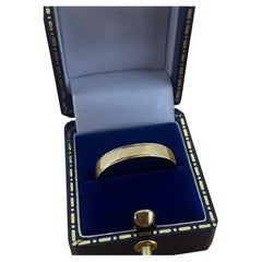 Anello da uomo vintage in oro giallo 18 carati da 4 mm, solido e pesante, realizzato a mano