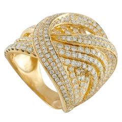 18K Yellow Gold 5.0ct Diamond Ring MF10-103125