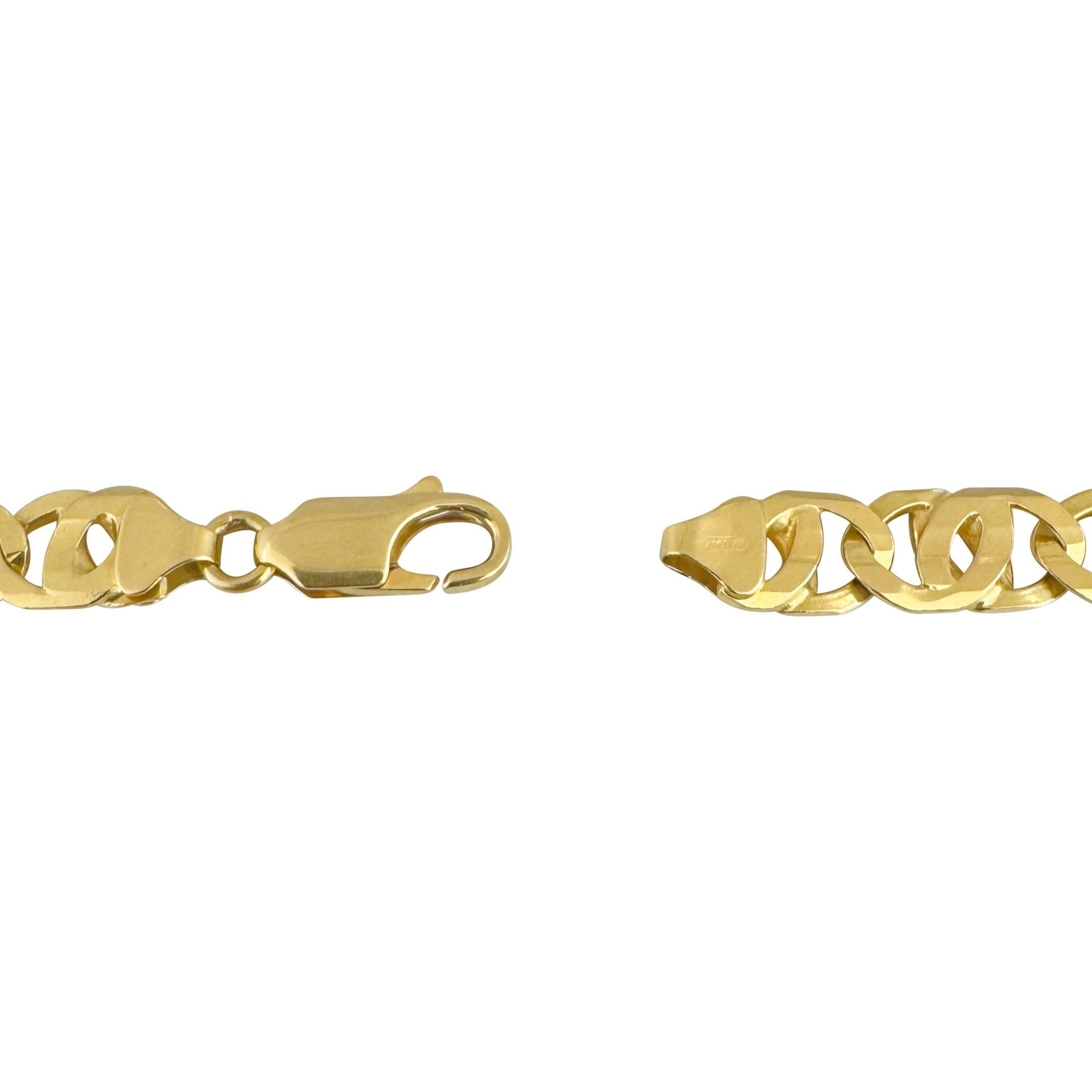 Collana in oro giallo 18k 56,5g solido 8,5mm A Link Gucci Italia 19,5