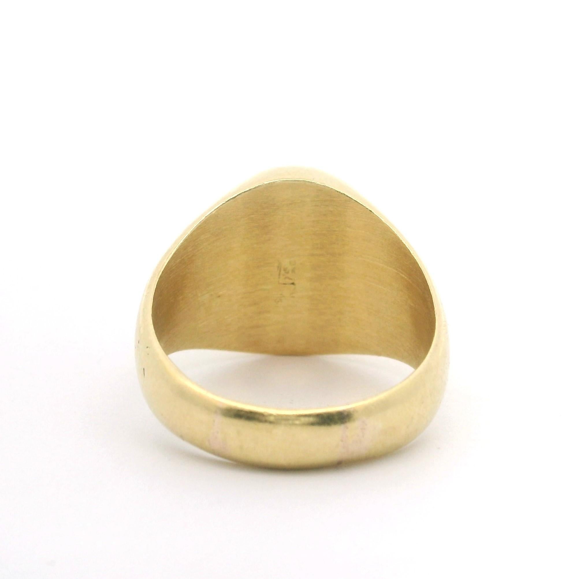 18k Yellow Gold 6.1g Ladies Rolex Style Crown Ring Size 5 2