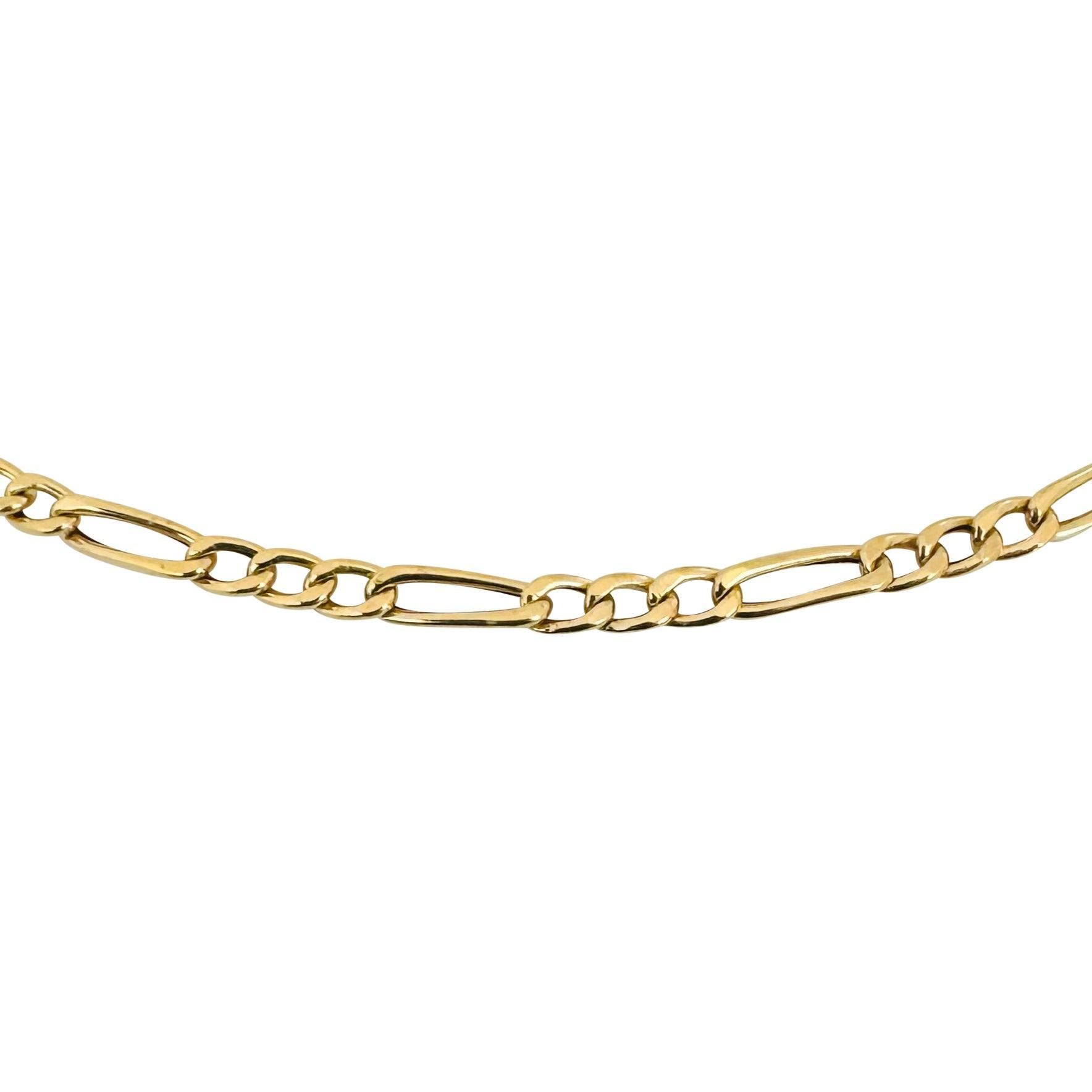 Bedingung:  Ausgezeichneter Condit, professionell gereinigt und poliert
Metall:  18k Gold (markiert und professionell getestet)
Gewicht:  6g
Länge:  20 Zoll
Breite:  3.5mm
Schließung:  Hummerschere
Markierungen:  