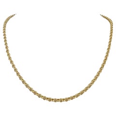 Collana in oro giallo 18k 7g Hollow Milor 3.5mm A Link Italia 20"