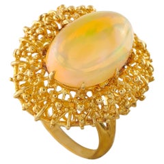 18K Yellow Gold 8.0ct Egyptian Opal Ring MF07-070826
