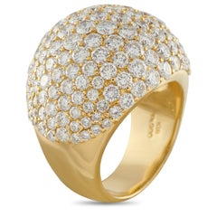 18K Yellow Gold 8.24ct Diamond Dome Ring MF33-031226