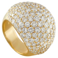18K Yellow Gold 8.24ct Diamond Dome Ring MF33-031226