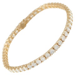 Bracciale tennis in oro giallo 18 carati con 8,44 carati di diamanti MF08-041526