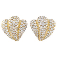 Pendientes de diamantes de oro amarillo de 18 quilates de 8,45 ct  MF18-012726