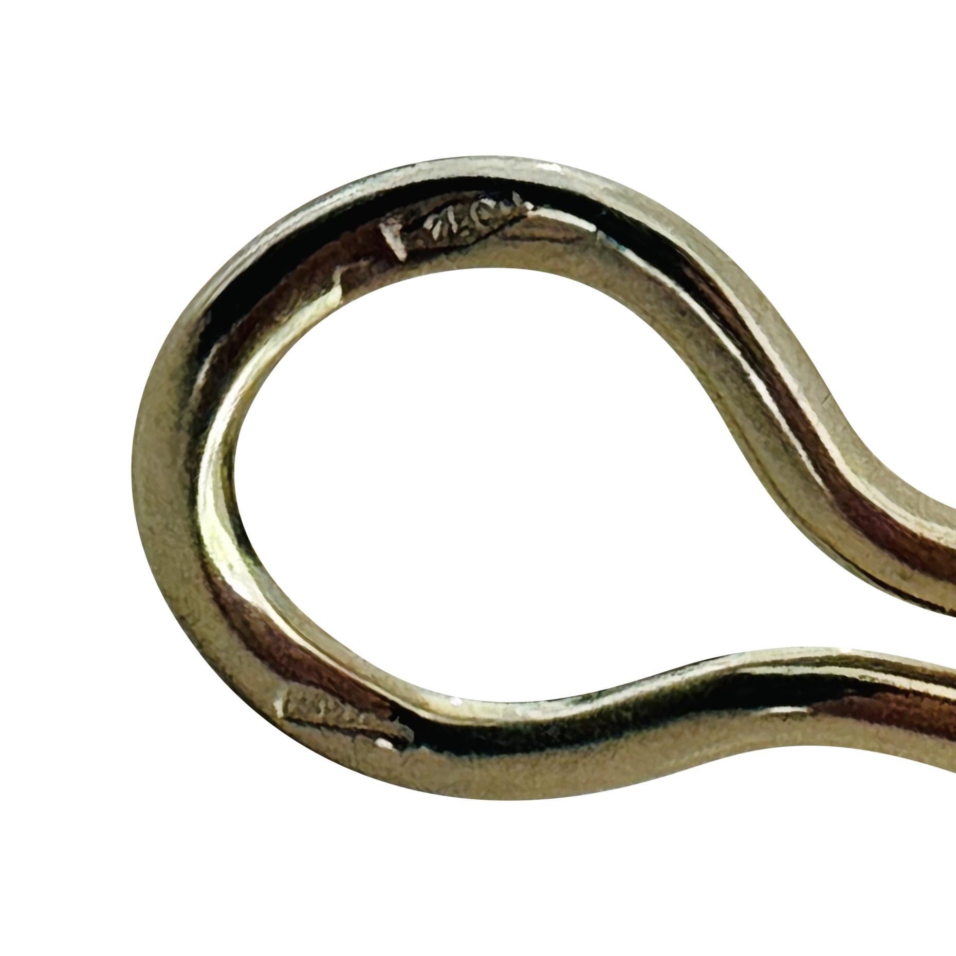 18k Gelbgold 8,9g massiv poliert Fancy Clip On Ohrringe Italien 2