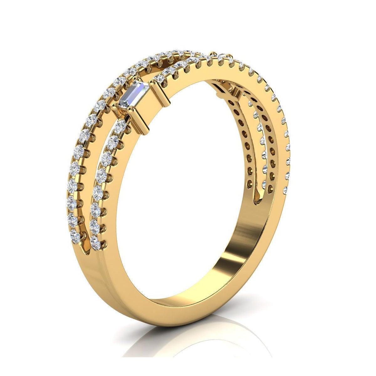 For Sale:  18k Yellow Gold Abigail Diamond Ring '1/3 Ct. Tw' 2