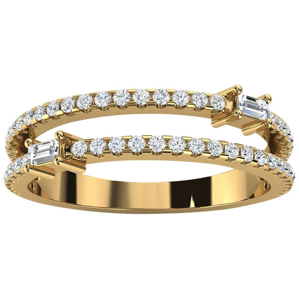 For Sale:  18k Yellow Gold Abigail Diamond Ring '1/3 Ct. Tw'