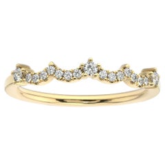 18K Yellow Gold Agnes Diamond Ring '1/16 Ct. Tw'