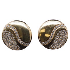Pendientes de diamantes Alberto Milani Via Brera de oro amarillo de 18 quilates