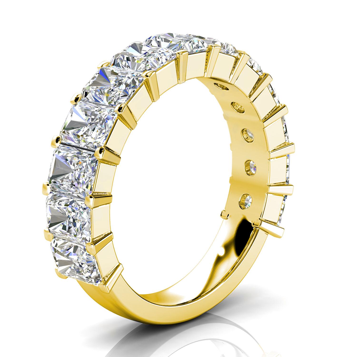 This Royalty ring features thirteen (13) Radiant Shape Diamonds Prong- Set approximately 1/2 a carat each on 3/4 of a 3.6 mm shank. It's a conversational piece! Experience the difference in person!

Product details: 

Center Gemstone Type: NATURAL