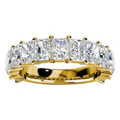 Alessia Royal Radiant Bague en or jaune 18 carats et diamants 6 carats « Tw »