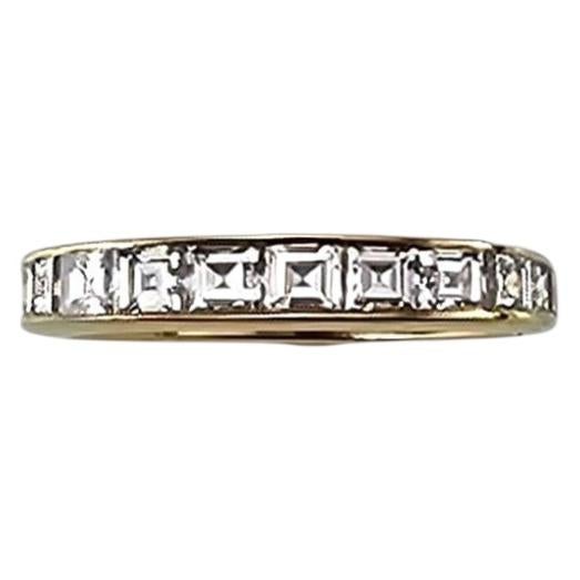 Bague en or jaune 18K et diamant Taille 4.25 #25122 en vente