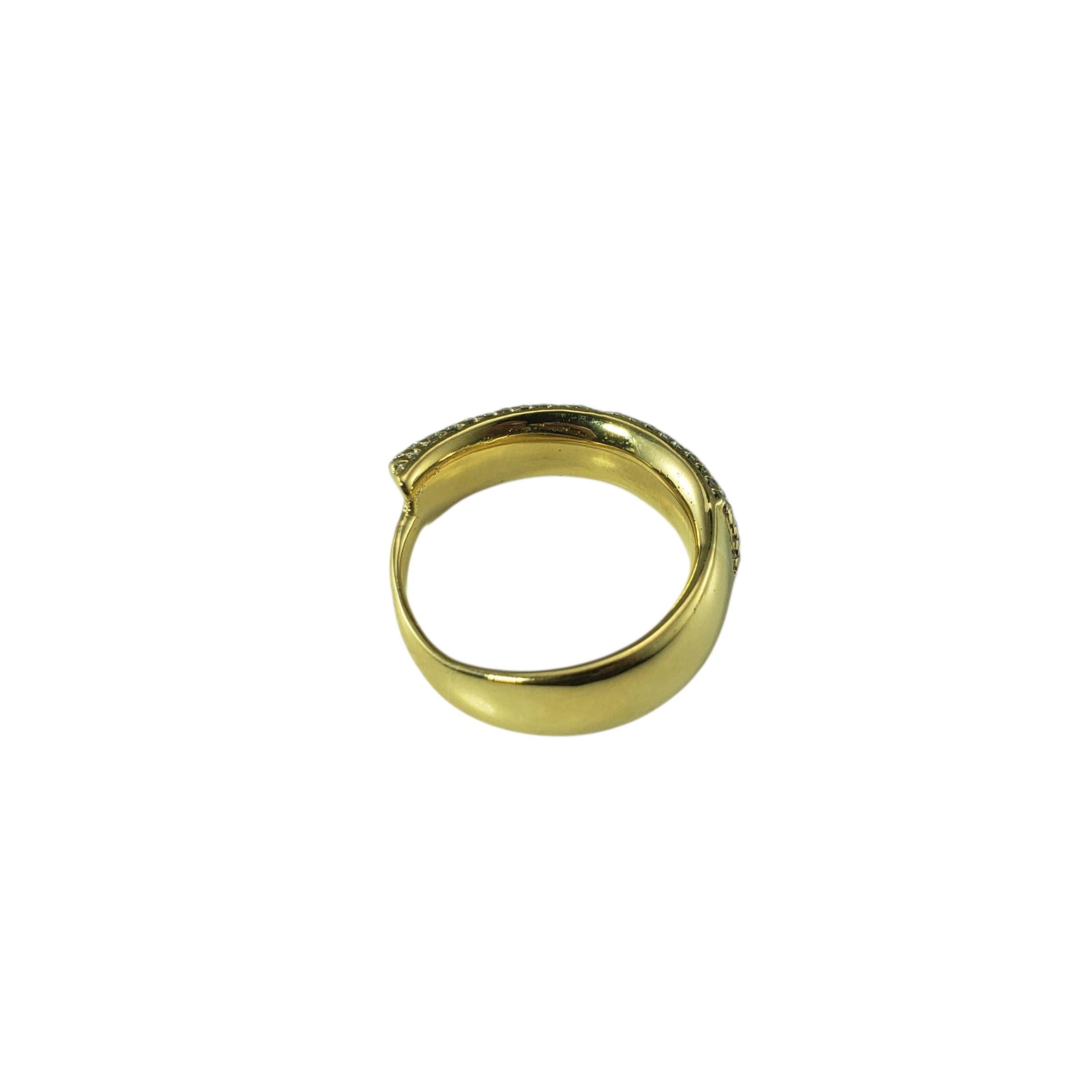 Bague en or jaune 18K et diamant Taille 5 #23349 Bon état - En vente à Washington Depot, CT
