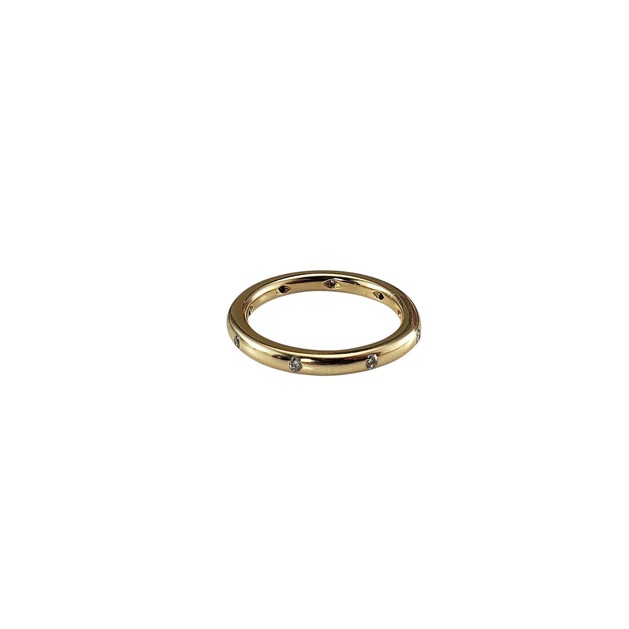 Contemporain Bague en or jaune 18K et diamant Taille 8.5 #23033 en vente