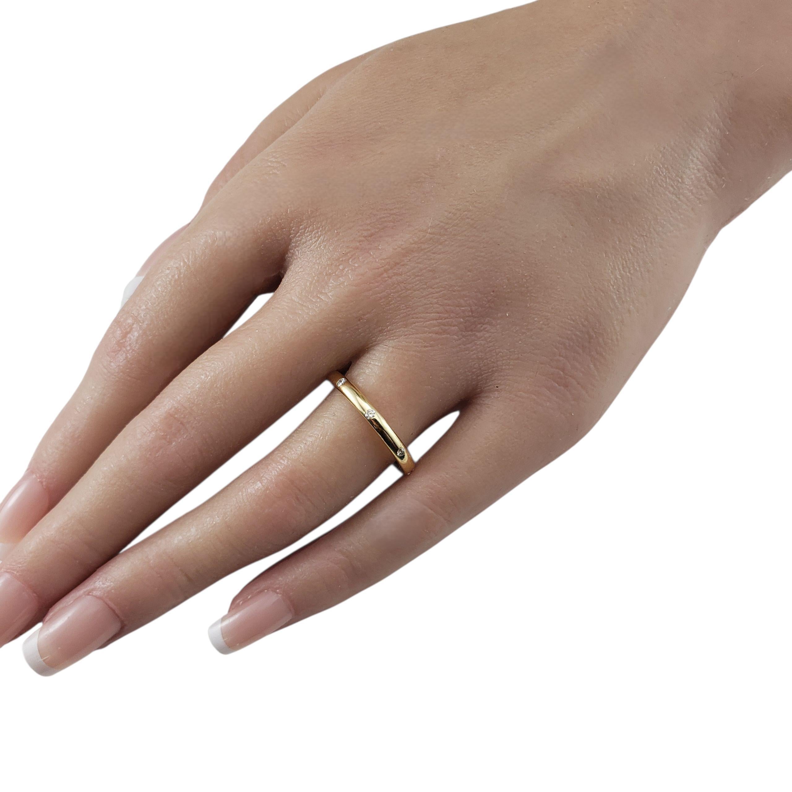 Bague en or jaune 18K et diamant Taille 8.5 #23033 Pour femmes en vente