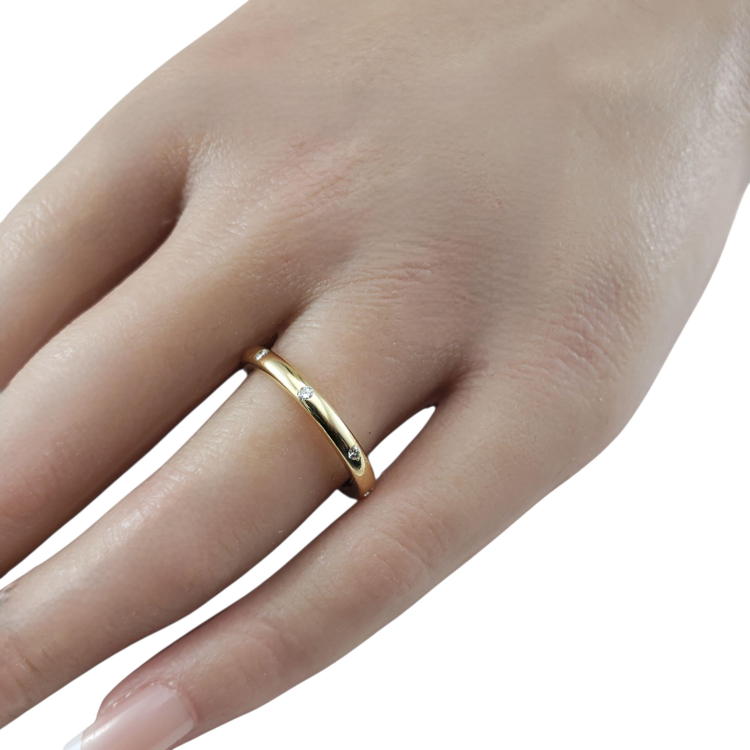 Bague en or jaune 18K et diamant Taille 8.5 #23033 en vente 1