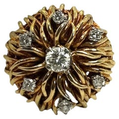Anello Tiffany in oro giallo 18K e diamanti