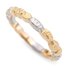 18k Yellow Gold and Palladium Two-Tone Band Ring
