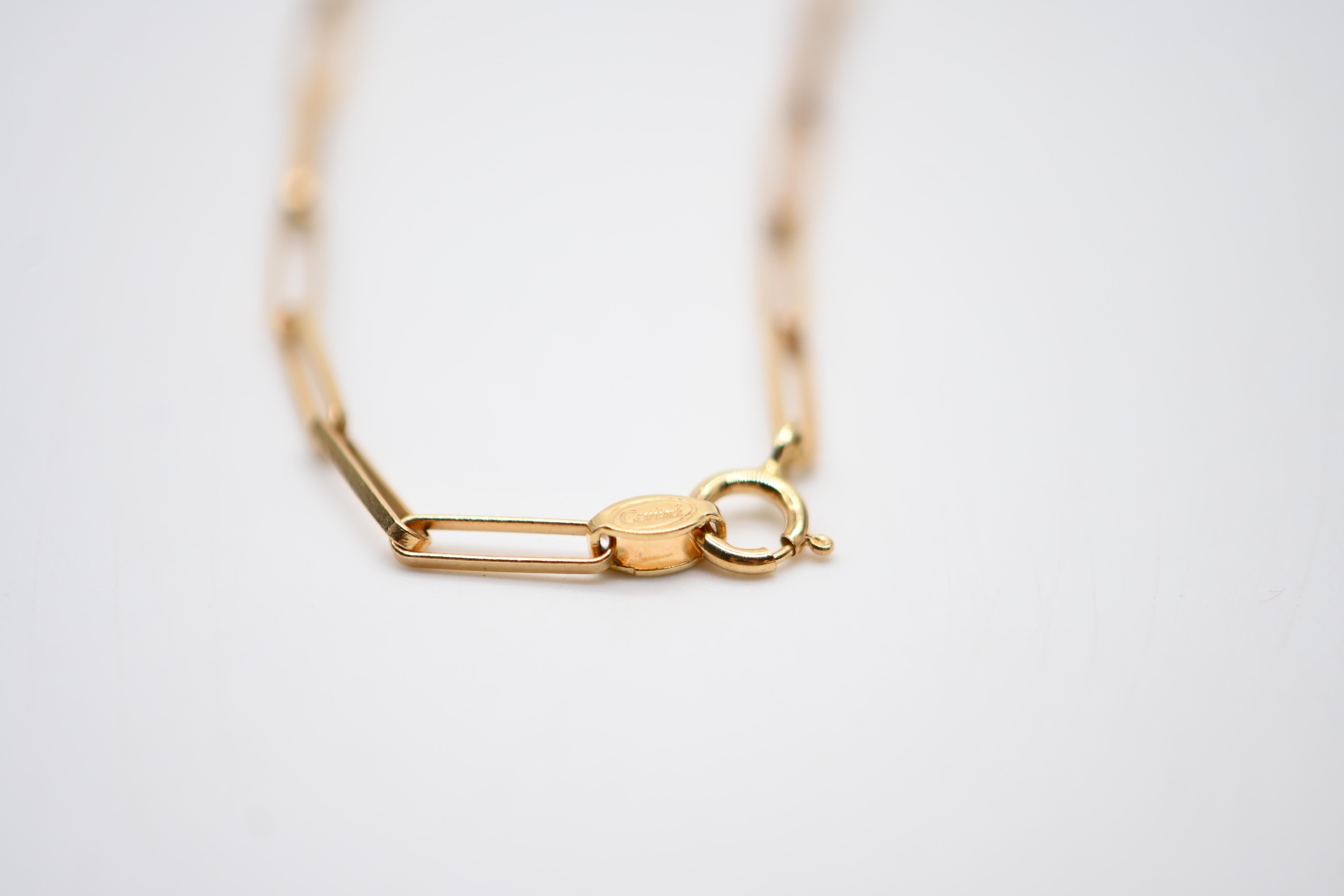 Contemporain Collier en or jaune 18K et quartz fumé en vente