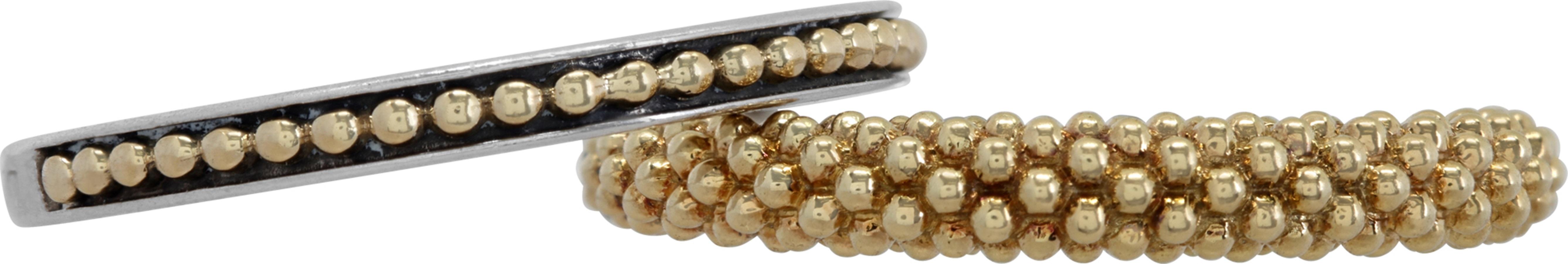 18K yellow gold and sterling silver Lagos 