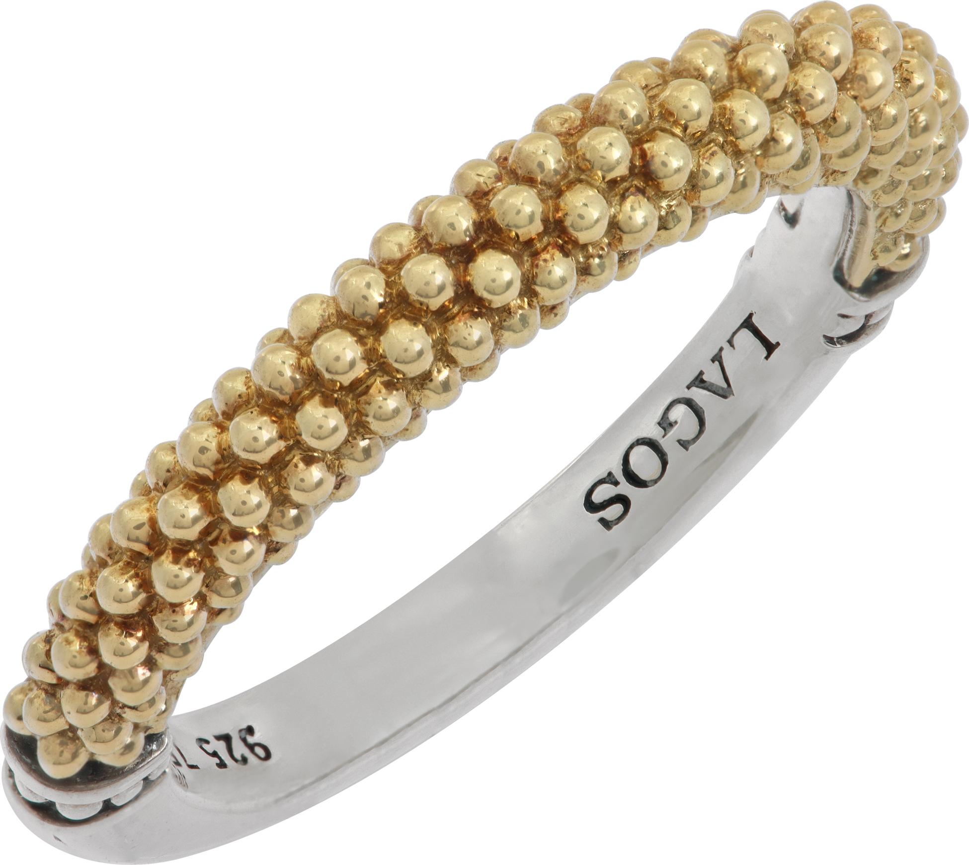 Women's 18K yellow gold and sterling silver Lagos 