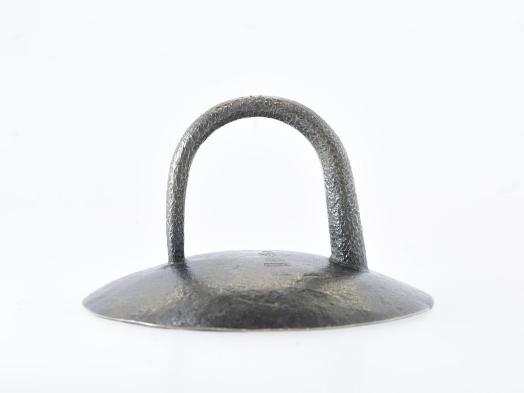 18K Yellow Gold and Sterling Silver Modernist ring by Harold O'Connor, c. 2000 For Sale 1