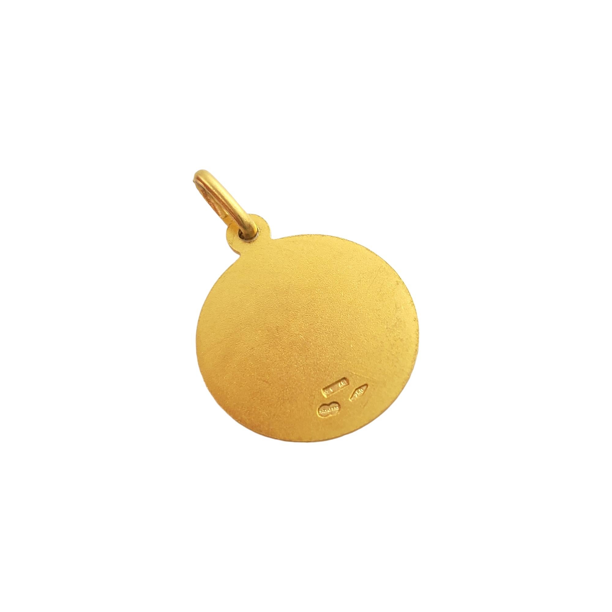18 Karat Gelbgold Engel-Anhänger im Zustand „Gut“ in Washington Depot, CT