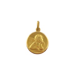 18 Karat Gelbgold Engel-Anhänger
