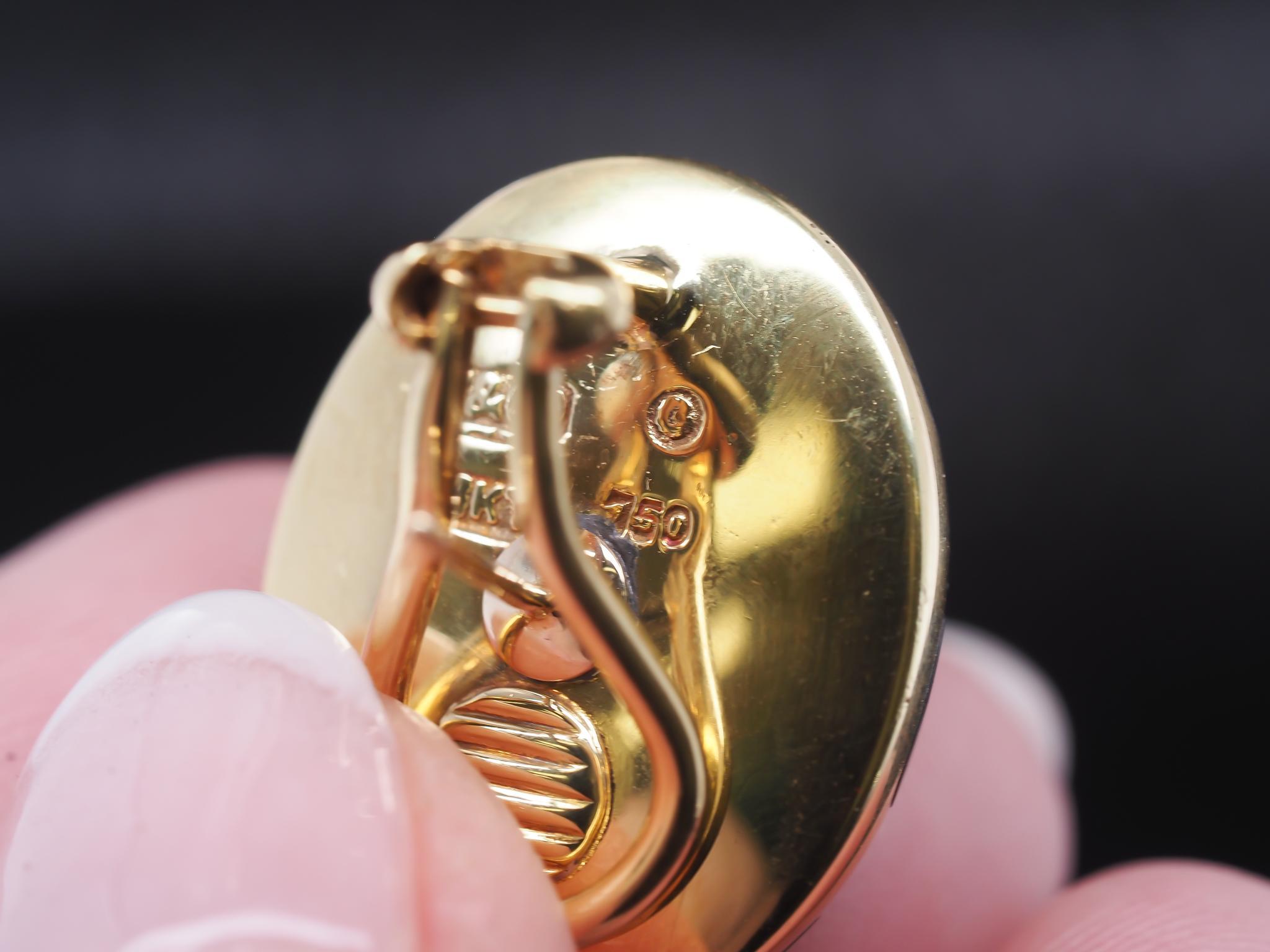 18K Yellow Gold Angela Cummings for Tiffany & Co Earrings For Sale 2