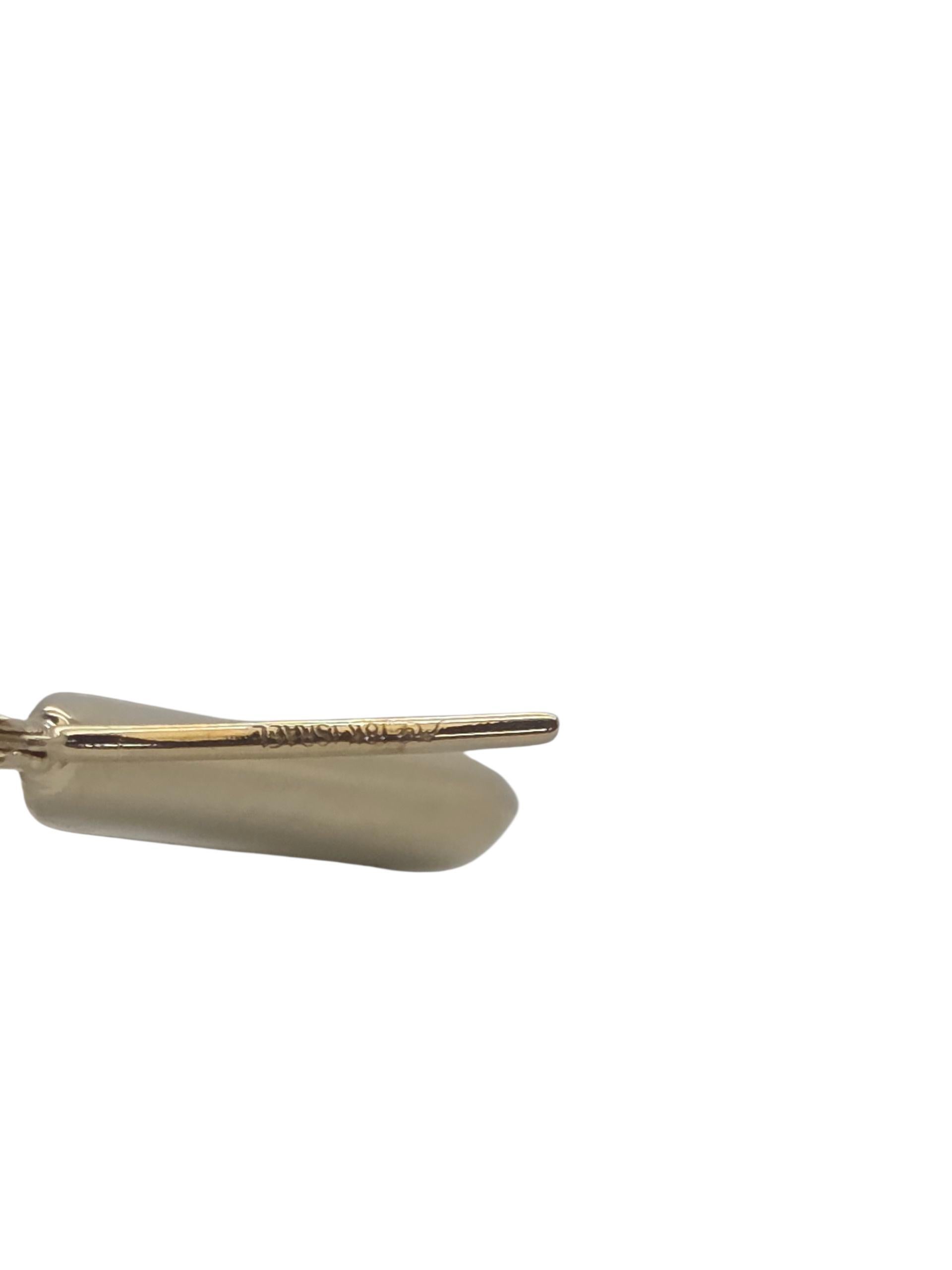 Boucles d'oreilles angulaires en or jaune 18k #23819 en vente 2