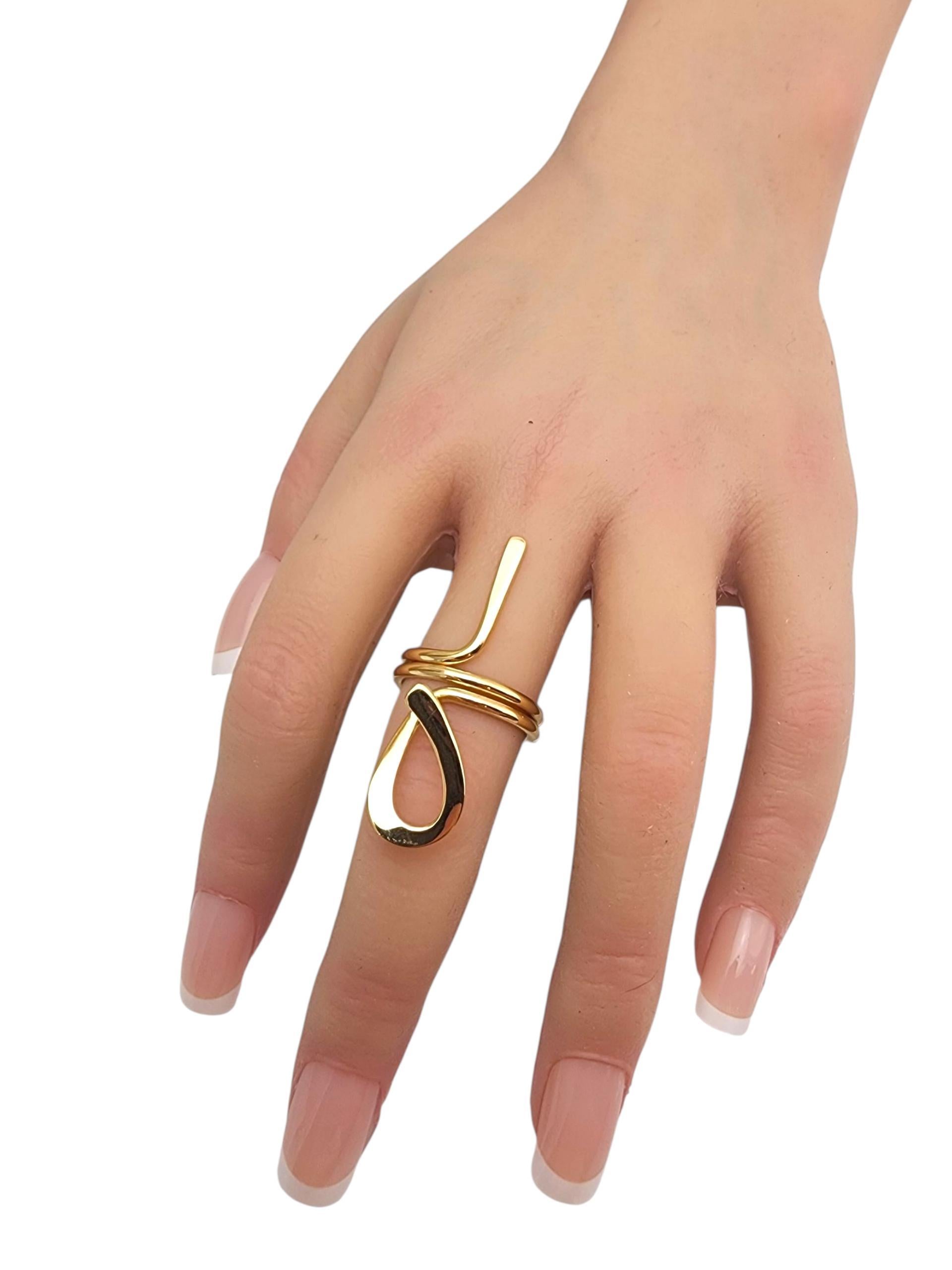 Anello con croce ANKH in oro giallo 18K #22850 in vendita 2