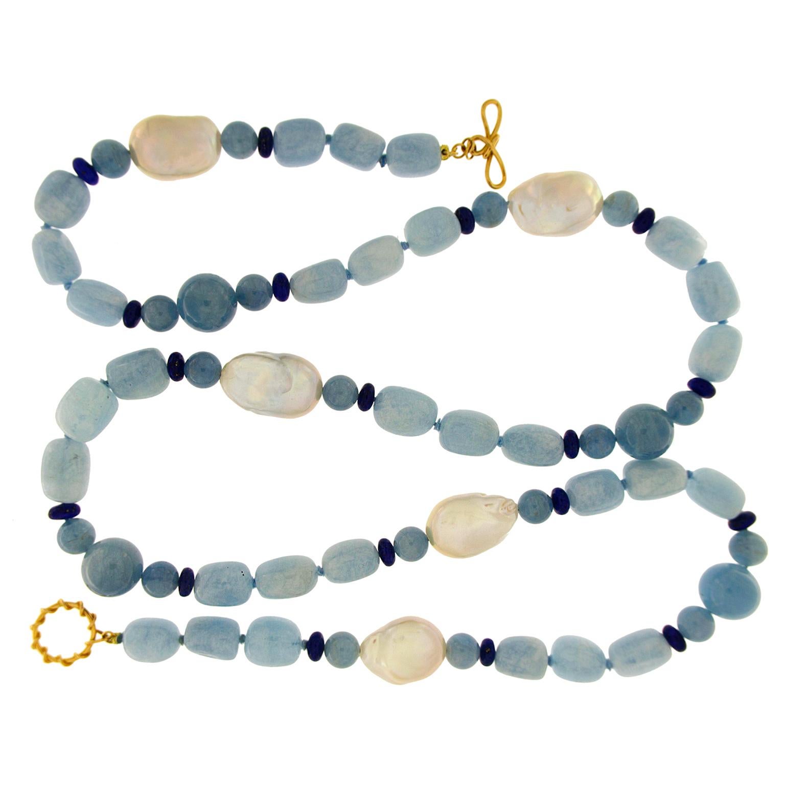 lapis lazuli in water