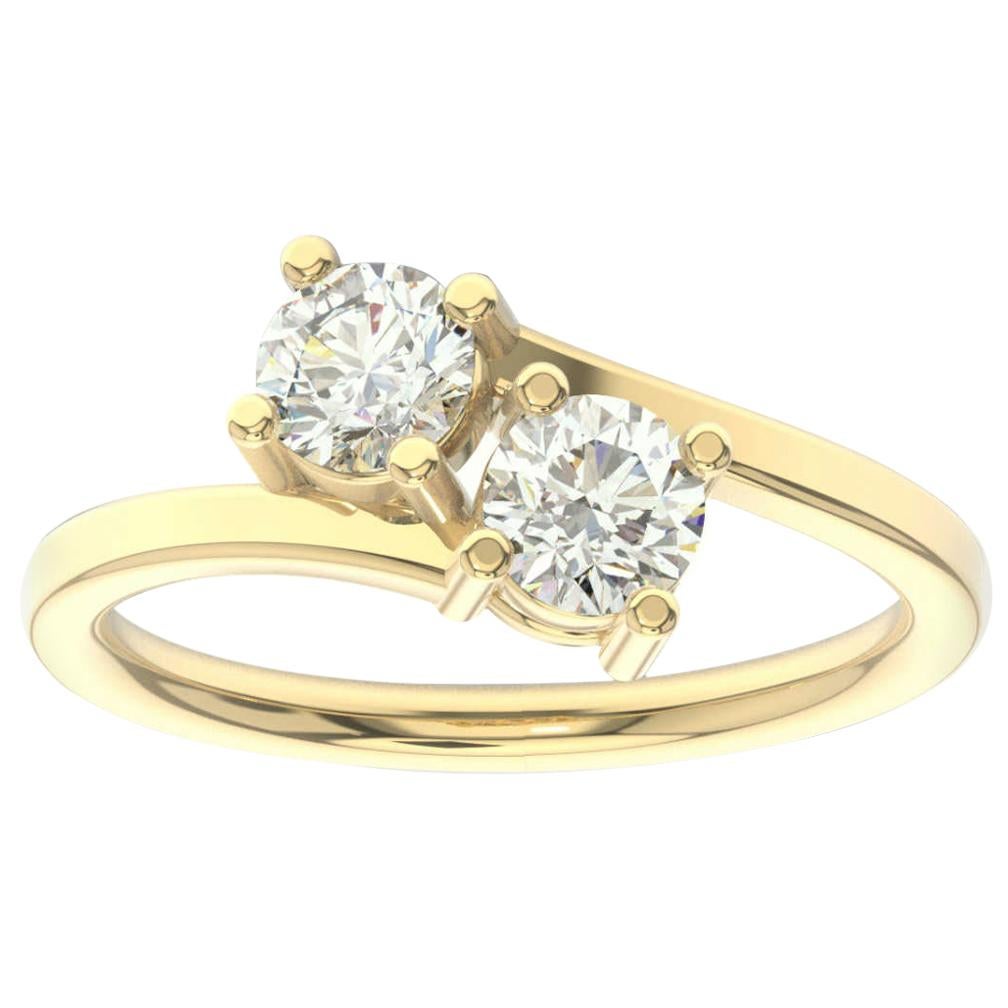 18K Yellow Gold Artemis Diamond Ring '4/5 Ct. tw' For Sale