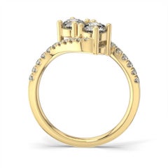 18K Yellow Gold Artemis Micro Prong Diamond Ring '1 Ct. tw'