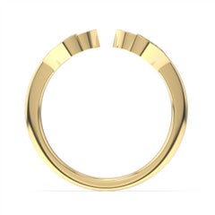 18 Karat Yellow Gold Aster Floral Diamond Ring '1/20 Carat'