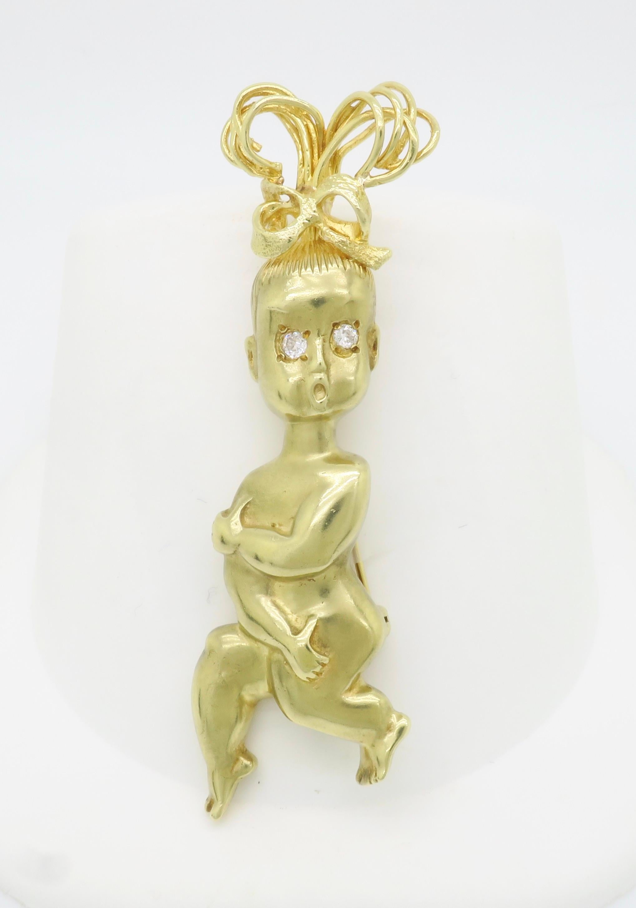 Round Cut 18k Yellow Gold 
