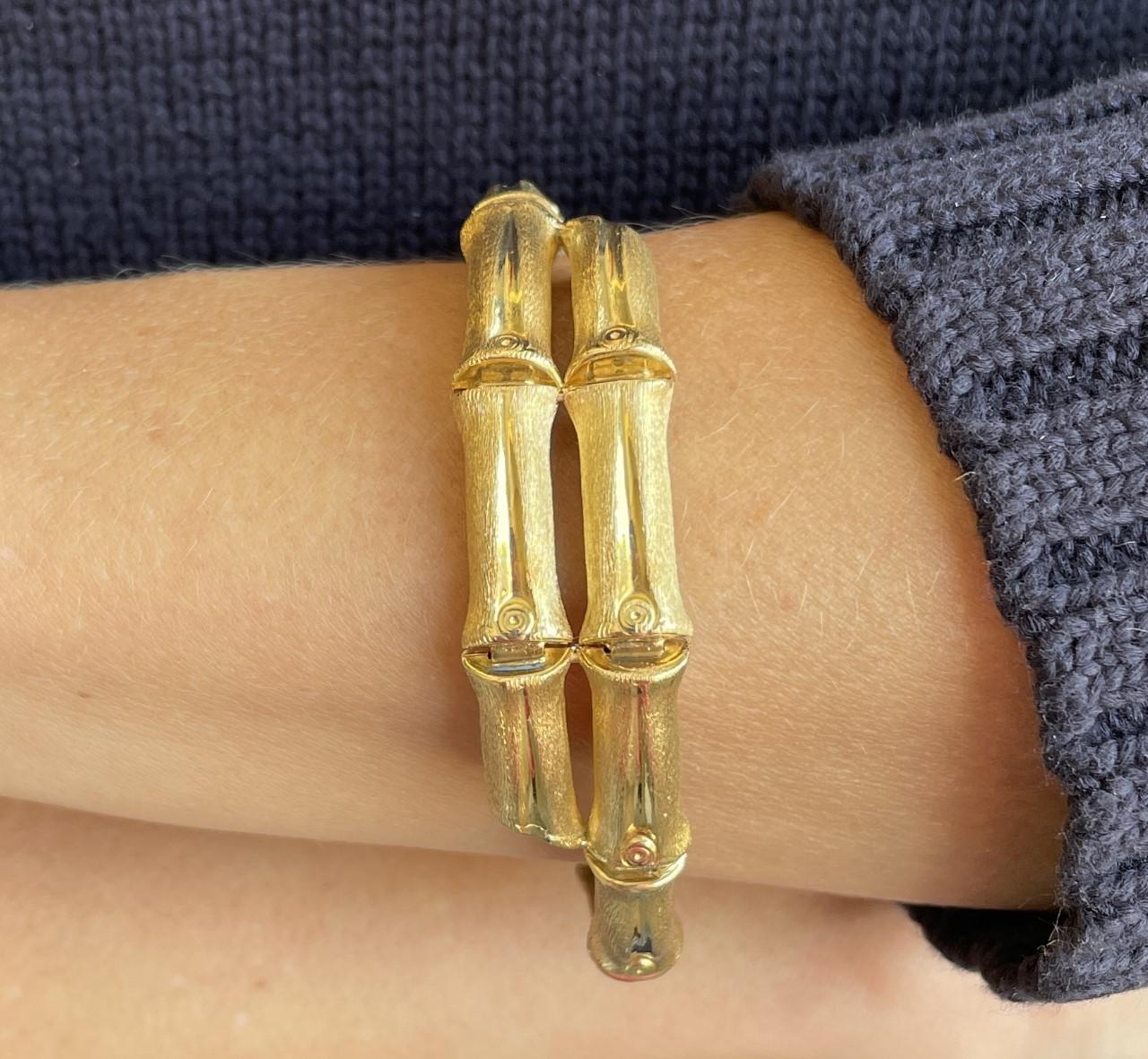Armband im Vintage-Bambus-Look
18k Gelbgold
Gestempelt 