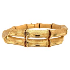 18k Yellow Gold Bamboo Bracelet