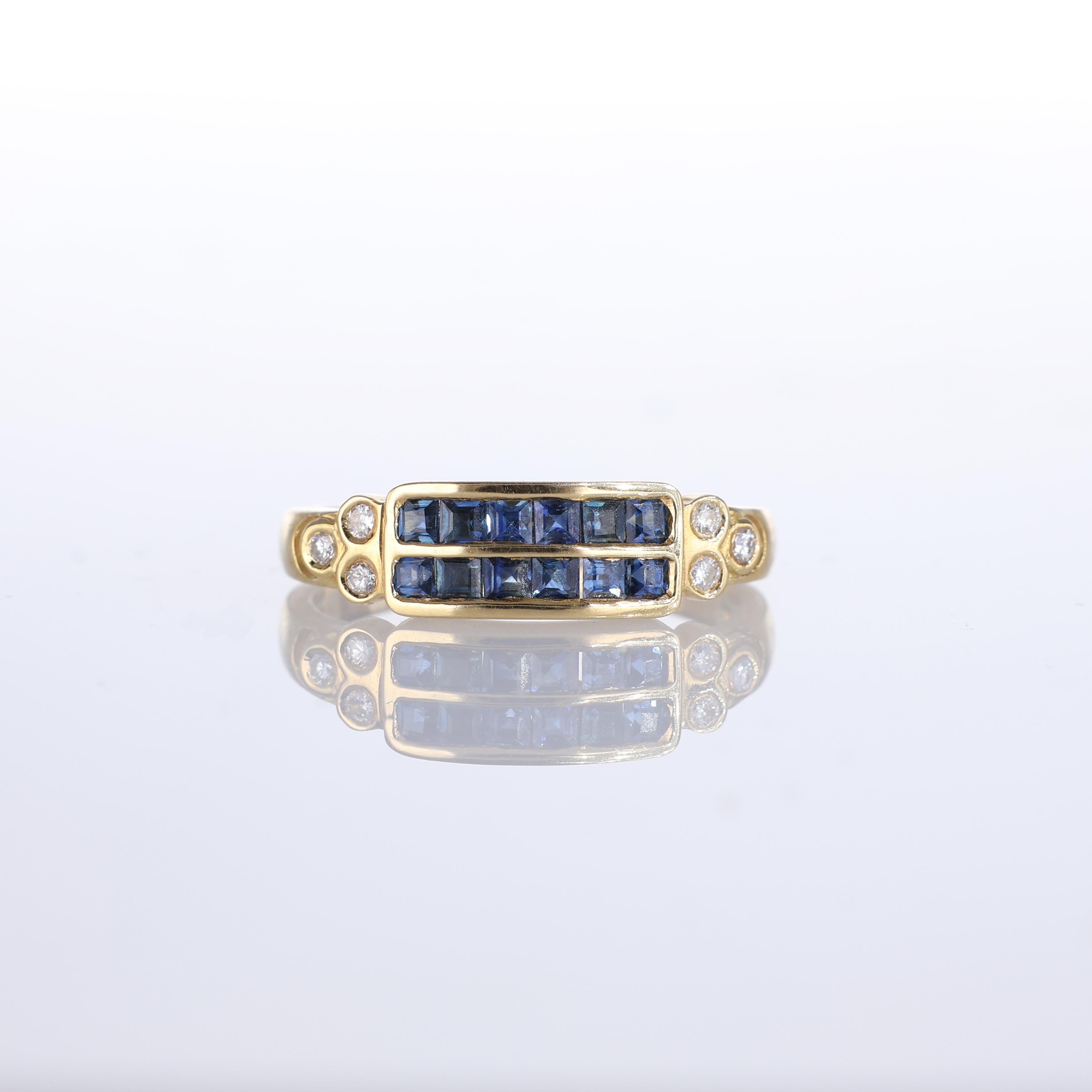 IMPORTANT NOTE:
✔ No additional costs will be added to this order.
✔ Shipping and customs duties are fully covered by us.
--------------------
An elegant 18k yellow gold band ring featuring a sleek, contemporary design. The centerpiece showcases two