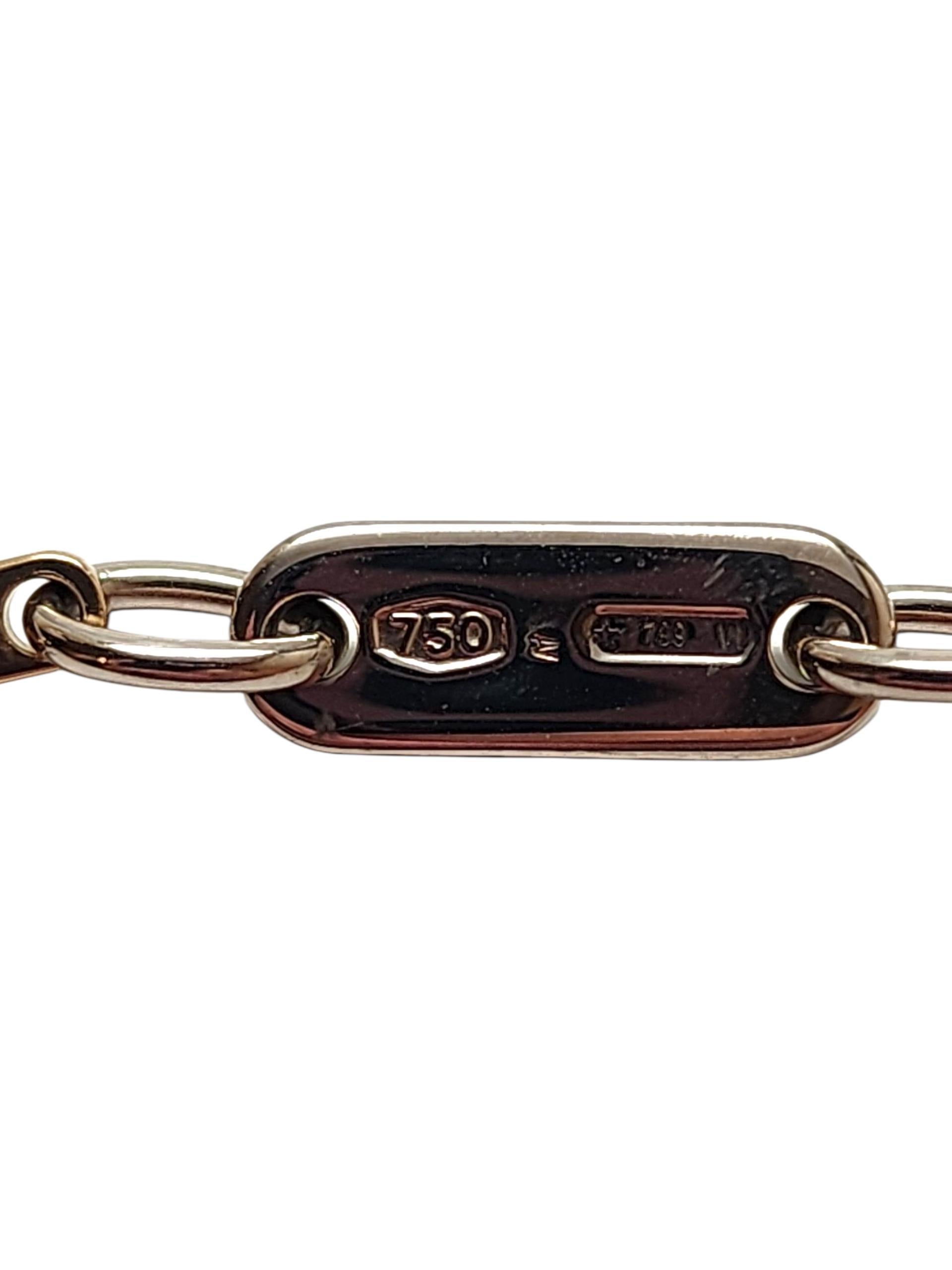 18K Yellow Gold Bar Link Chain #22813 For Sale 1