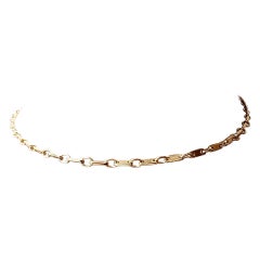 18K Yellow Gold Bar Link Chain #22813